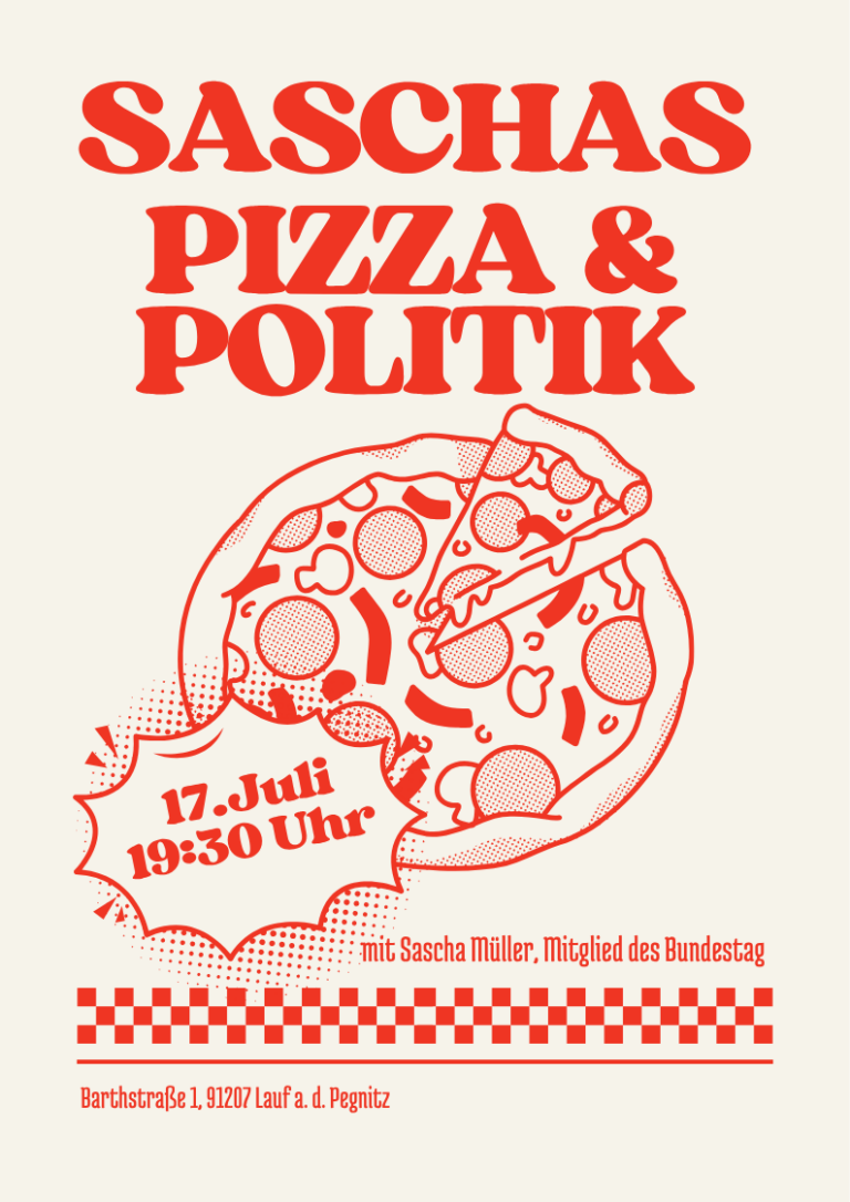 Einladung zu Saschas Pizza & Politik
